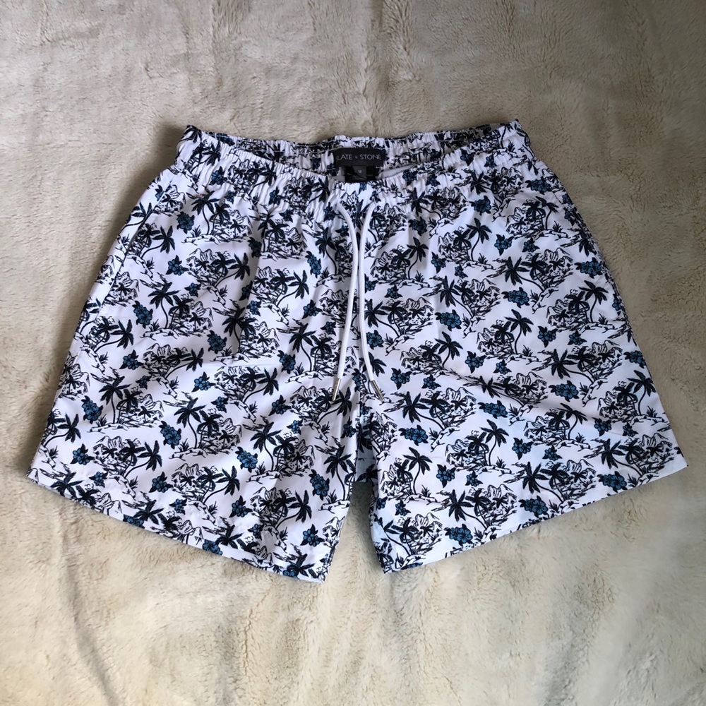 Slate & Stone Tropical Printed Board Shorts